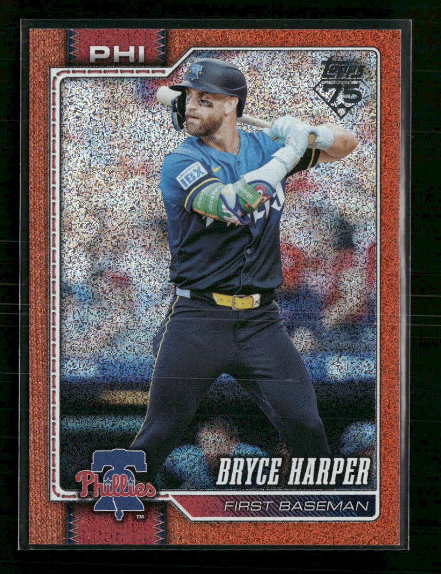 2026 Topps Orange Sandglitter Bryce Harper #/25 #250