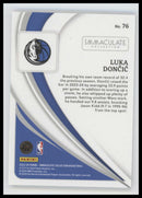 2023-24 Panini Immaculate Collection Blue Luka Doncic #/25 #76