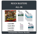 "ReichBusters Project" Compatible (All-In Pledge) Card Sleeve Bundle (8803 X 1 + 8810 X 4 + 8812 X 1 + 8814 X 1)