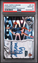 2025 Topps Chrome Inspirational Inspirational-Raywave Cooper Flagg 10 PSA #IP-18