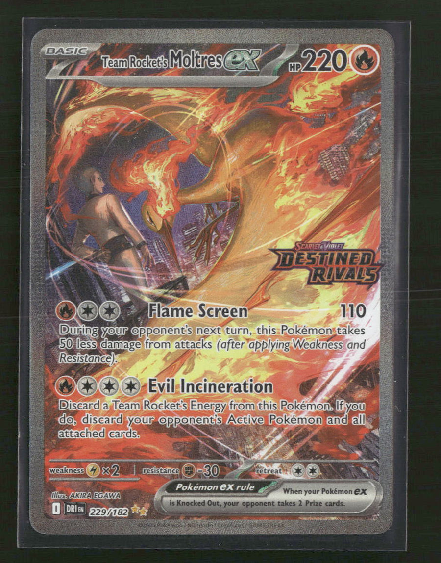 Miscellaneous Cards & Products Team Rocket's Moltres ex #229/182