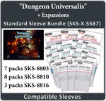 "Dungeon Universalis"+ Expansions Compatible Sleeve Bundle (8803 X 7, 8810 X 8, 8816 X 3)