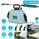 5L/1.32Gallon Battery Operated Water Sprayer Portable Garden Sprayer Electric Sprayer with Rechargeable Handle Telescopic Wand 3 Spray Nozzles Shoulde
