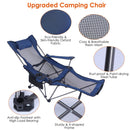 Foldable Camping Chair with Reclining Backrest & Carry Bag