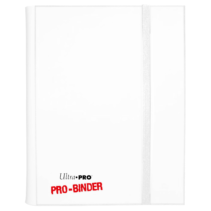 Ultra PRO: 9-Pocket Side-Loading PRO Binder (White with White Strap)