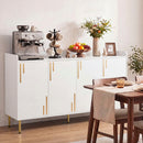 55" Buffet Cabinet with 4 Doors and Metal Legs