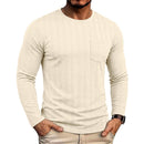 Mens Long-sleeve Crew-neck Jacquard Knit Sweater