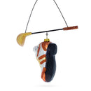 Golf Essentials Blown Glass Christmas Ornament