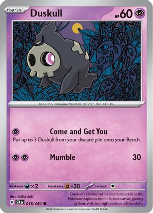 Duskull 018/064 - SV Shrouded Fable Reverse Holofoil