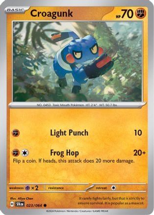 Croagunk 023/064 - SV Shrouded Fable Reverse Holofoil