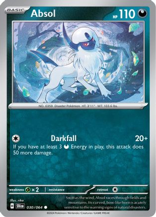 Absol 030/064 - SV Shrouded Fable Reverse Holofoil