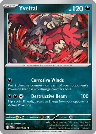 Yveltal 035/064 - SV Shrouded Fable Reverse Holofoil