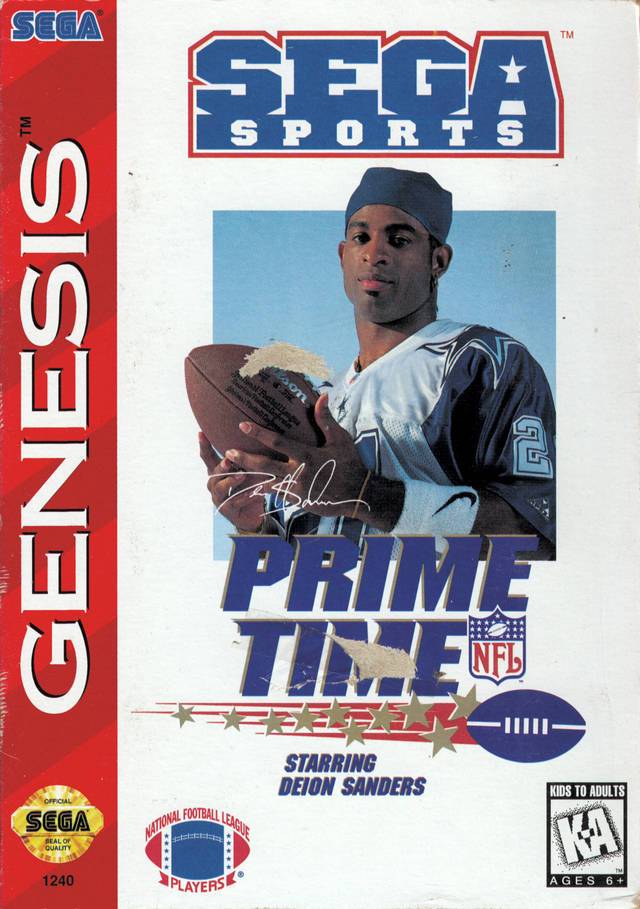 Prime Time NFL Football starring Deion Sanders (Reproduction) (Sega Genesis)