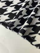 Casual Houndstooth Wide-leg Pants For Women