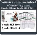 "Assassin's Creed: Brotherhood of Venice" + Expansions Compatible Sleeve Bundle (8803 X 5 + 8814 X 5)