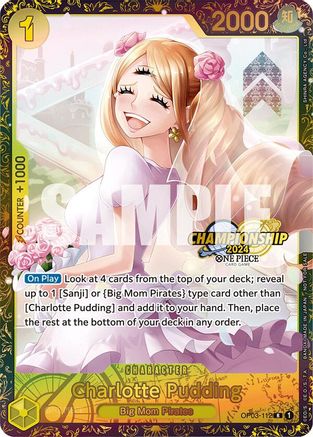 Charlotte Pudding (Championship 2024) (OP03-112) - One Piece Promotion Cards Foil