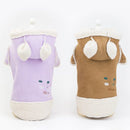 Cute Dog Clothes Cat Clothes Teddy Clothes Deerskin Velvet Lapel Jacket