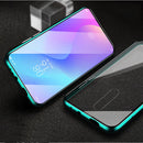 Double-sided Glass Red Rice Magneto Mobile Phone Case With Magnetic Metal