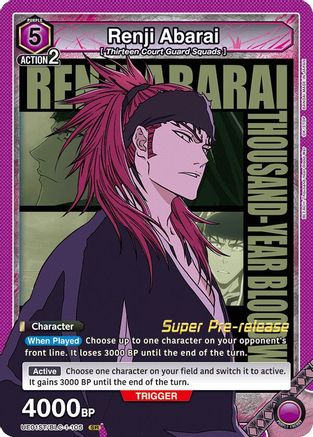 Renji Abarai (105) (UE01ST/BLC-1-105) - UE01ST BLEACH ThousandYear Blood War Super PreRelease Starter Deck