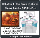 "HEXplore It: The Sands of Shurax" Core Box Compatible Sleeve Bundle (8803 x 1, 8810 x 2, 8813 X 1)