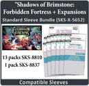"Shadows of Brimstone: Forbidden Fortress" + All Expansions Compatible Sleeve Bundle (8810 X 13 +8837 X1)