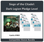 "Siege of the Citadel" Dark Legion Pledge Level Compatible Sleeve Bundle (8810 X 6)