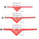 Adjustable Bandana Leather Pet Collar Triangle Scarf