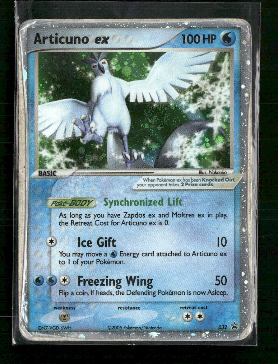 articuno ex pokemon card price Nintendo Promos Articuno ex #032 Damaged – Ralphie's Funhouse