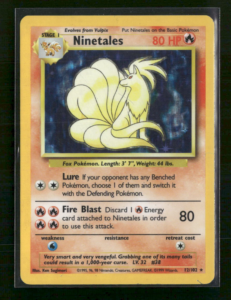 1999 ninetales pokemon card value holo Ninetails Moderately Played /// Moderately Played FoilCards in Moderately Played (MP) condition can have border wear Ninetales #12 Prices | Pokemon