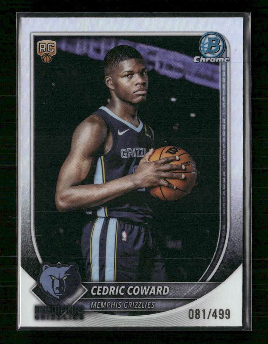 2025-26 Bowman Chrome Refractor Cedric Coward #/499 #BCV-11
