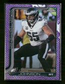 2025 Topps Chrome Football Leather Purple Lane Johnson #/75 #246