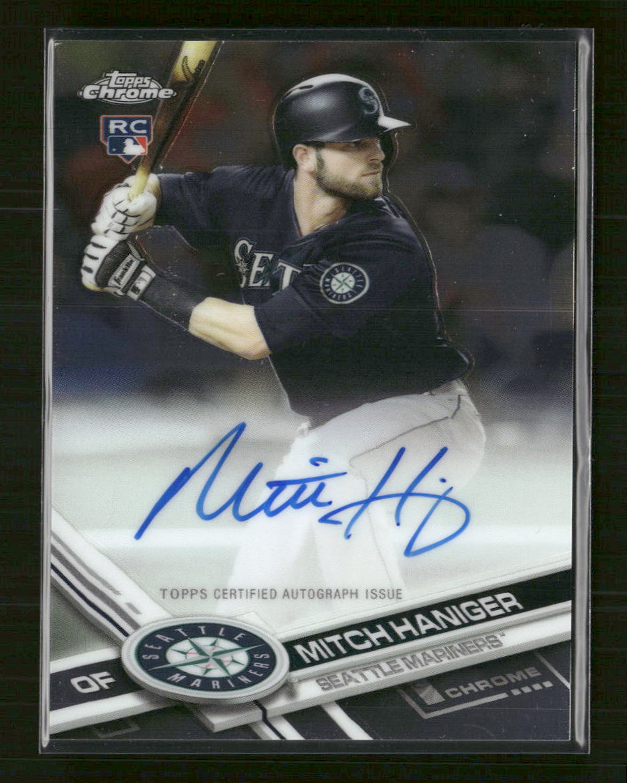 2017 Topps Chrome Rookie Autographs Mitch Haniger Auto #RA-MH