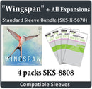 "Wingspan" + All Expansions Compatible Sleeve Bundle (8808 X 4)