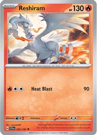 Reshiram 022/142 - SV07 Stellar Crown