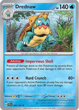 Drednaw 044/142 - SV07 Stellar Crown Reverse Holofoil