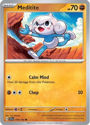 Meditite 078/142 - SV07 Stellar Crown Reverse Holofoil