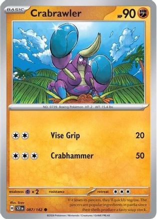 Crabrawler 087/142 - SV07 Stellar Crown