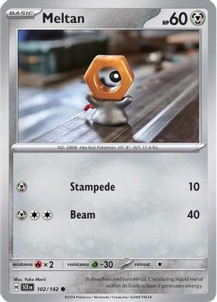 Meltan 102/142 - SV07 Stellar Crown Reverse Holofoil