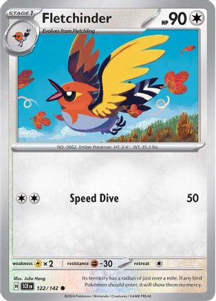Fletchinder 122/142 - SV07 Stellar Crown Reverse Holofoil