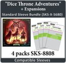 "Dice Throne Adventures" + Expansions Compatible Sleeve Bundle (8808 x 4)