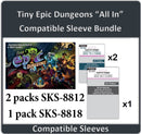 "Tiny Epic Dungeons" Deluxe Edition + "Dungeon Stories" Expansion Standard Card Sleeve Bundle (8812 X 2 + 8818 X 1)
