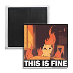 This Is Fine Cat Fridge Magnet