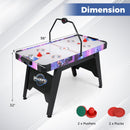 56 Inch Air Hockey Table with LED Digital Scoreboard and Powerful 12V Motor-White