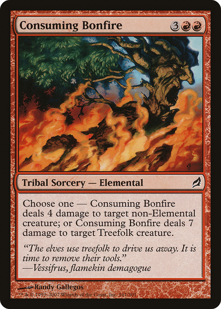Consuming Bonfire (LRW-161) - Lorwyn Foil