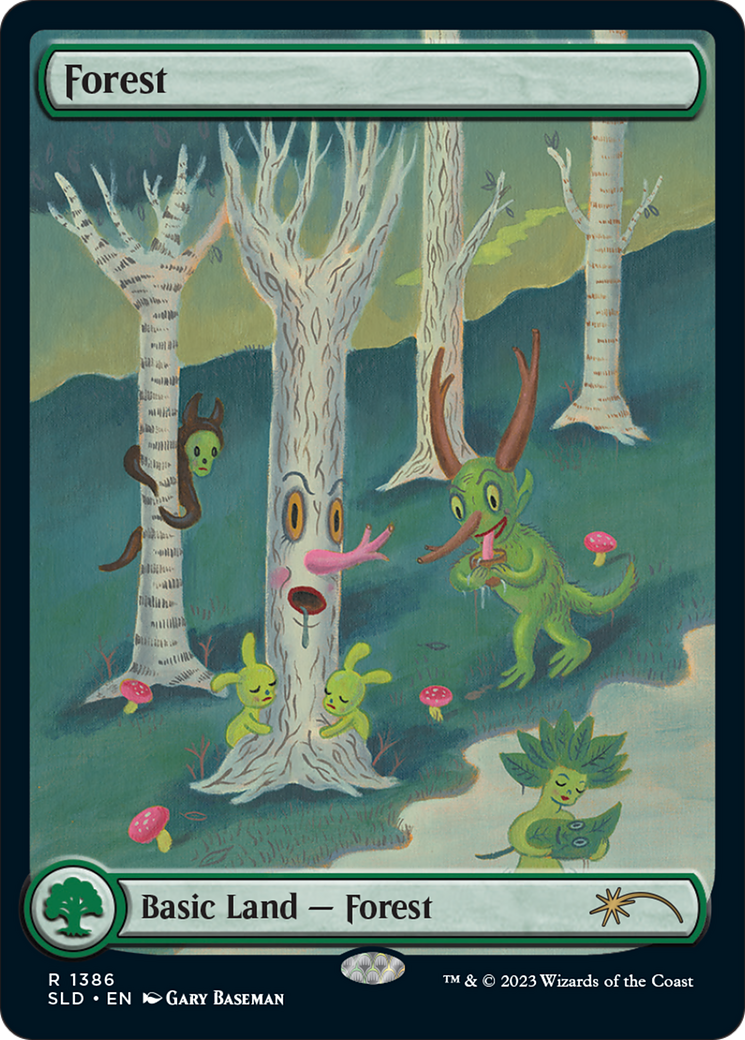 Forest (SLD-1386) - Secret Lair Drop: (Full Art) Foil