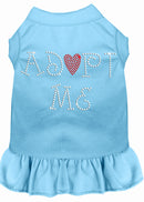 Pet Dog & Cat Dress Rhinestone, "Adopt Me"