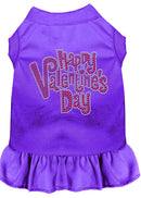 Pet Dog & Cat Dress Rhinestone, "Happy Valentines Day"