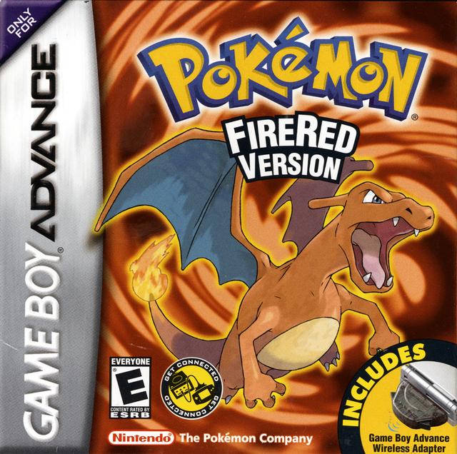 Pokemon FireRed Version w/ Wireless Adaptor (Gameboy Advance)