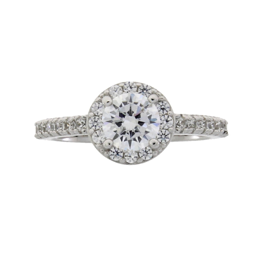 Cubic Zirconium Ring Sterling Silver