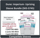 "Dune: Imperium – Uprising" Compatible Card Sleeve Bundle (8803 X 1, 8810 X 2, 8832 X 1)